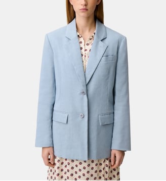 Veste tailleur blazer - Claudie Pierlot - Bleu gris