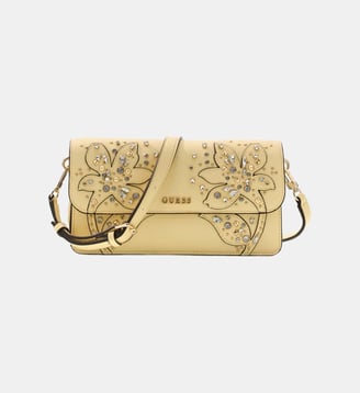 Sac à bandoulière Sadie à strass - Guess - Jaune