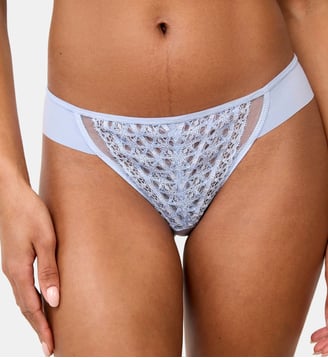 Tanga Rétro Chic bleu - Maison Lejaby - Frisson