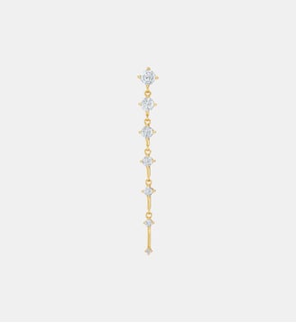 Boucle d'oreille puce pendante Grande Avalanche or - Nebuleuse Bijoux - Or