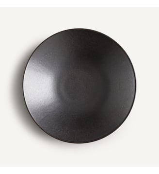 Lot de 4 assiettes creuses en grès émaillé - AM.PM - Noir