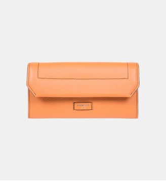Portefeuille rabat Ninon en cuir - Lancel - Camel