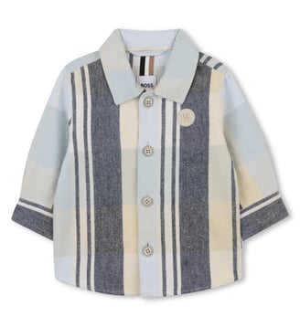 Chemise à manches longues - BOSS Kidswear - Bleu glacier