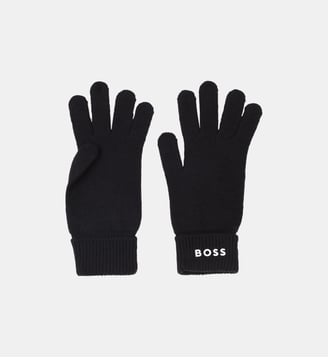 Gant en maille jersey - BOSS Kidswear - Black