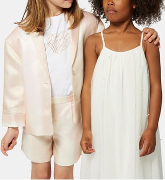 Robe de cérémonie à bretelles - Billieblush - Écru