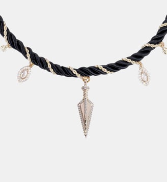 Collier cordon pampilles NINE - Hipanema - Noir
