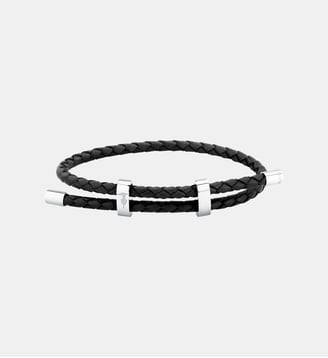 Bracelet T-LEATHER - Trussardi - Black stainless steel