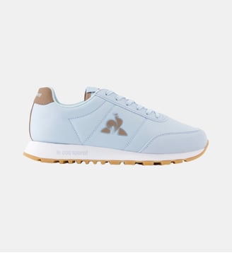 Sneakers rétro-running Racerone - Le Coq Sportif - Baby blue et brownie