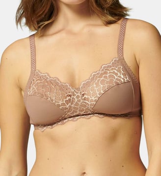 Soutien-gorge sans-armatures structuré - Brun coco - Simone Pérèle - Marron
