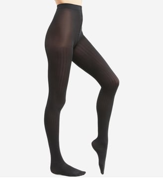 Collant Le Chaud Cote Plate Style - Dim - Noir