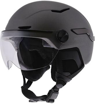 Casque à LED feu de frein auto-taille L gris - TNB - Gris