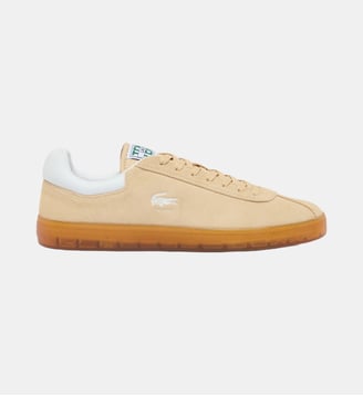 Sneakers Baseshot homme en suède - Lacoste - Beige et gum