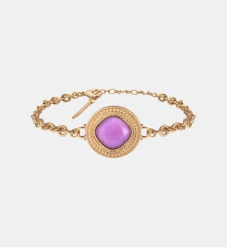 Bracelet souple   - Louise - Satellite - Rose