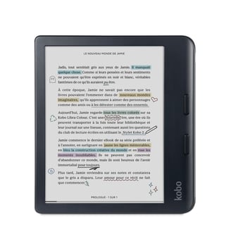 Liseuse eBook Libra Colour Noire - Kobo - Noir