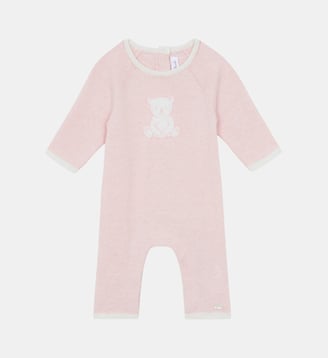 Combinaison longue - Rosée coton broderie - Tartine Et Chocolat - Rose pâle