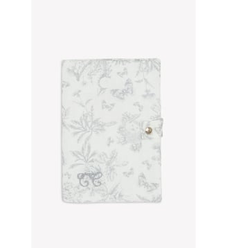Housse de carnet - Imprimé toile de jouy - Tartine Et Chocolat - Gris clair