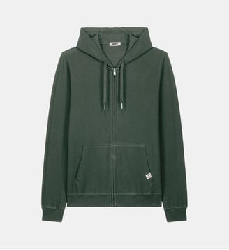 Veste zippée à capuche Edgar - Jott - Vert sauge