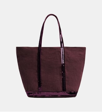 Cabas L Zippé En Lin - Vanessa Bruno - Aubergine