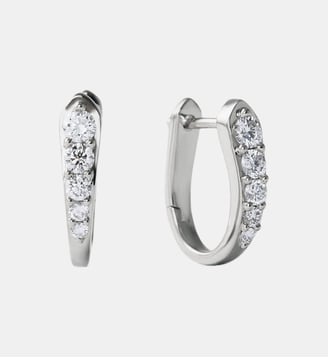Créoles en argent 925 avec diamants cultivés en laboratoire - Aristocrazy - Argenté