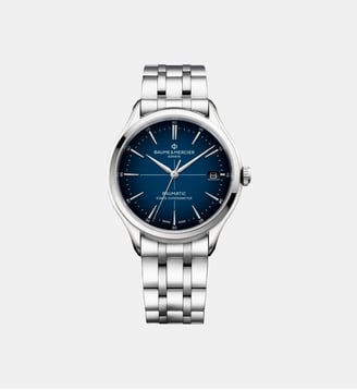 Montre automatique Clifton Bleu M0A10468 - Baume & Mercier - Argenté