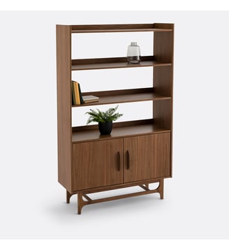 Etagère vintage plaqué noyer et plaqué - La Redoute Interieurs - Noyer