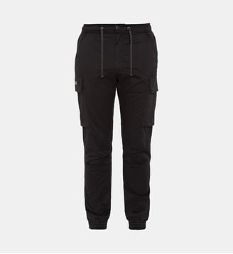 Pantalon cargo droit coton - Schott - Noir