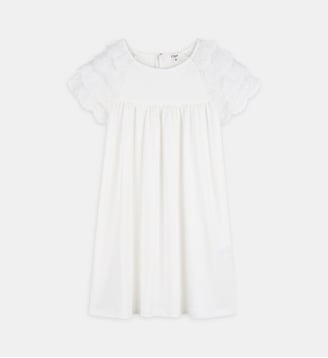 Robe à manches courtes - Chloe Kids - Off white