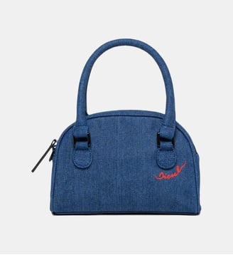 Sac en denim avec logo - Diesel Kids - Denim bleu