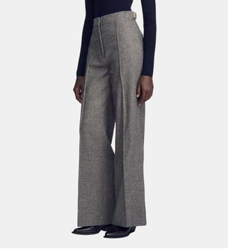 Pantalon de costume en laine Sandro