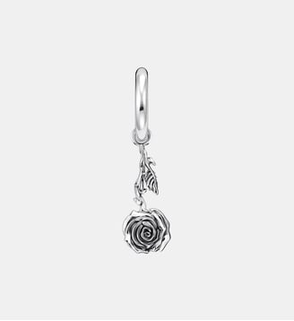 Créole unique Midnight Rose - Thomas Sabo - Argent 925 recyclé et noirci