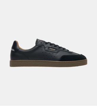 Baskets basses en cuir - Faguo - Noir