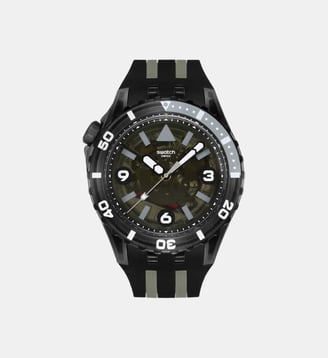Montre Scubaqua Noir SSCU09B100 - Swatch - Noir
