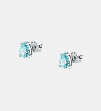 Boucles D'Oreilles en acier, cristaux, TESORI - Morellato - Argent et bleu clair