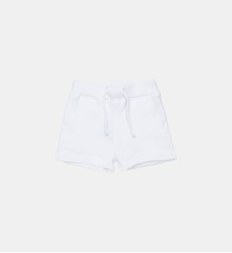 Short en molleton avec logo - Dsquared2 - Blanc