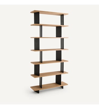 Bibliothèque/séparateur d'espaces - AM.PM - Chêne naturel