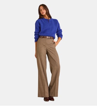 Pantalon Large Layla - Maison 123 - Taupe foncé