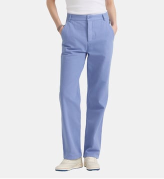 Pantalon peintre - Agnès b. - Bleu leïla