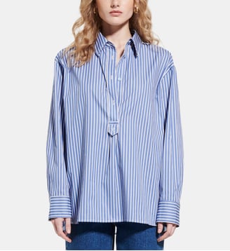 Chemise  Casablanca  Rayures - Zapa - Bleu