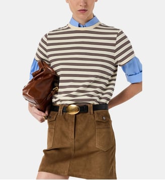 T-shirt rayé en coton - MAYSANE Gerard Darel