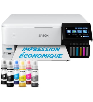 Imprimante jet d'encre EcoTank ET-8500 - Epson - Blanc