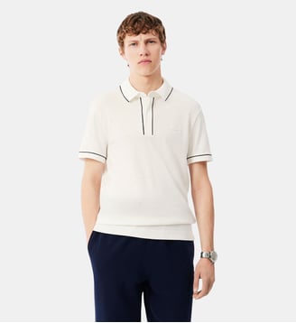 Polo Paris regular fit en Piqué stretch - Lacoste - Blanc
