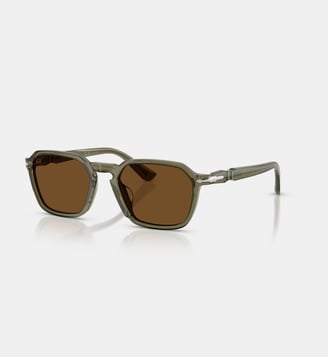 Lunettes de soleil Carré PO3414S - Persol - Vert olive