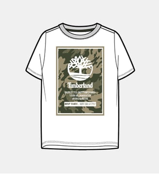 T-shirt à manches courtes - Timberland - Blanc et vert