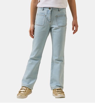 Pantalon flare  en denim - Cyrillus - Denim bleach