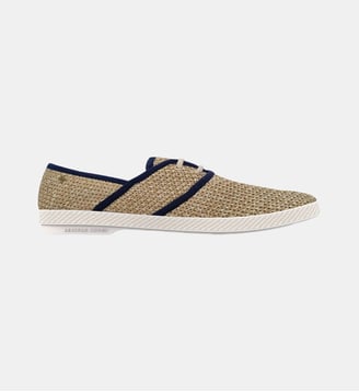 Sandales Lacets - Rivieras - Beige et bleu