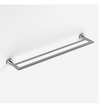 Porte-serviette 2 bras fixes inox brillant 60cm - Hotel - Bath Bazaar - Argent