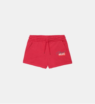 Short en molleton avec logo - Diesel Kids - Rose fraise