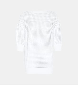 Sweat en crochet uni - Vilebrequin - Blanc