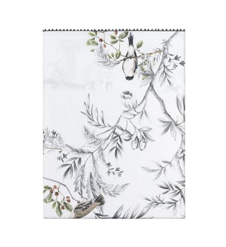 Drap plat imprimé en satin de coton bio, CHARME - Alexandre Turpault - Noir et blanc