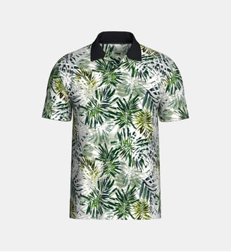 Polo avec imprimé tropical - Impetus - Vert